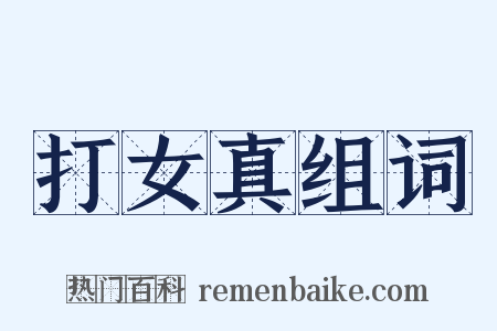 打女真组词是什么意思的图片